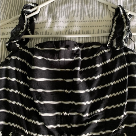 Black & White Striped Maxi Dress - Picture 2 of 3